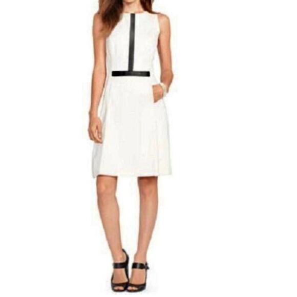 Lauren Ralph Lauren Dress Womens 4P Sleeveless Fit Flare Lined Classic Old Money - Picture 1 of 15